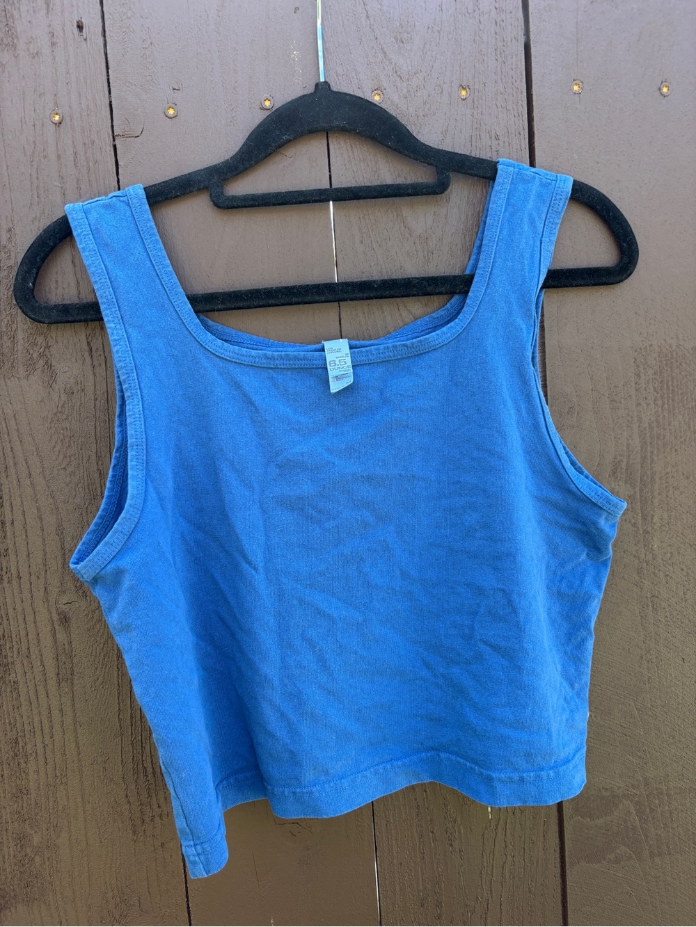 Los Angeles Apparel cobalt blue cropped tank